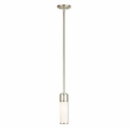 WESTON Polished Nickel Mini Pendant Light, 11.75 - 49.5 in. 52111-35